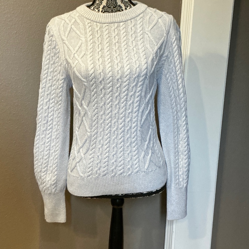 Worth Women's Cream Cable Knit Sweater
